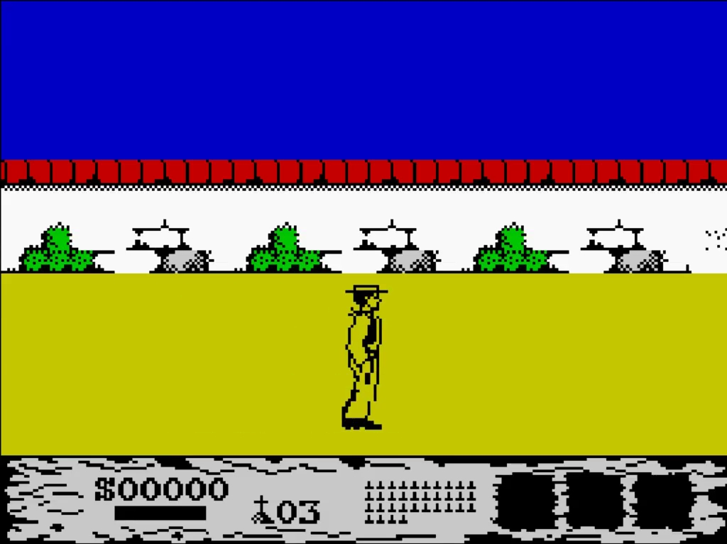 Spaghetti Western Simulator - ZX Spectrum game screenshot (1990) by Zeppelin